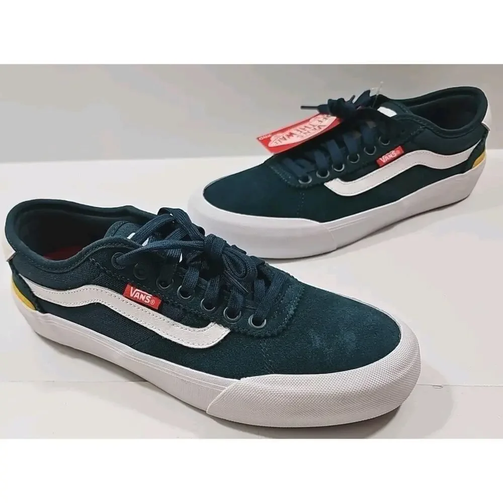 Vans~Woman 8.5; Men's 7~Chima Pro 2 Suede/Canvas Low Top Sneaker Atlantic Color